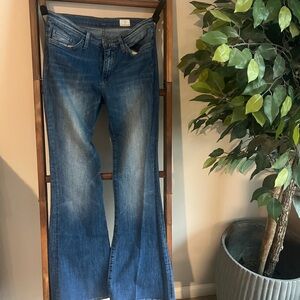 Stylish Blue Flare Women's Jeans